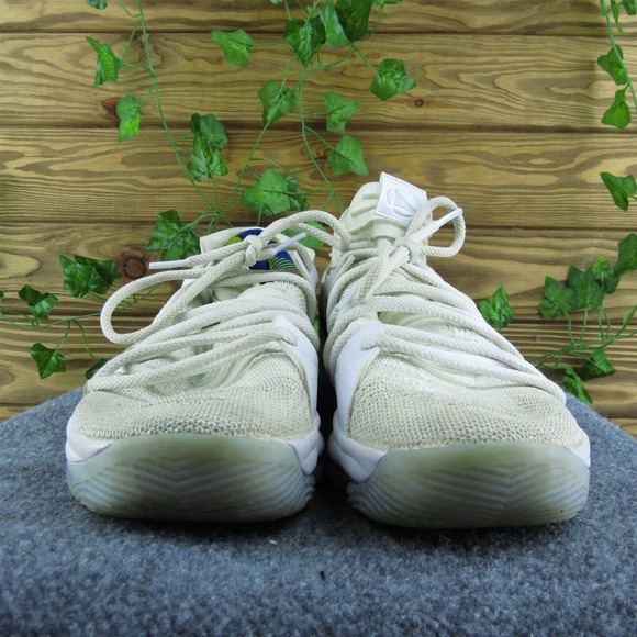 Nike Kevin Durant 10 Men Sneaker Shoes White‎ Fabric Lace Up Size 12 Medium - Picture 2 of 9